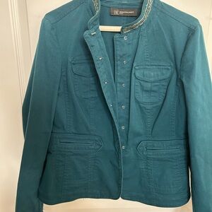 Beautiful INC teal jacket light new